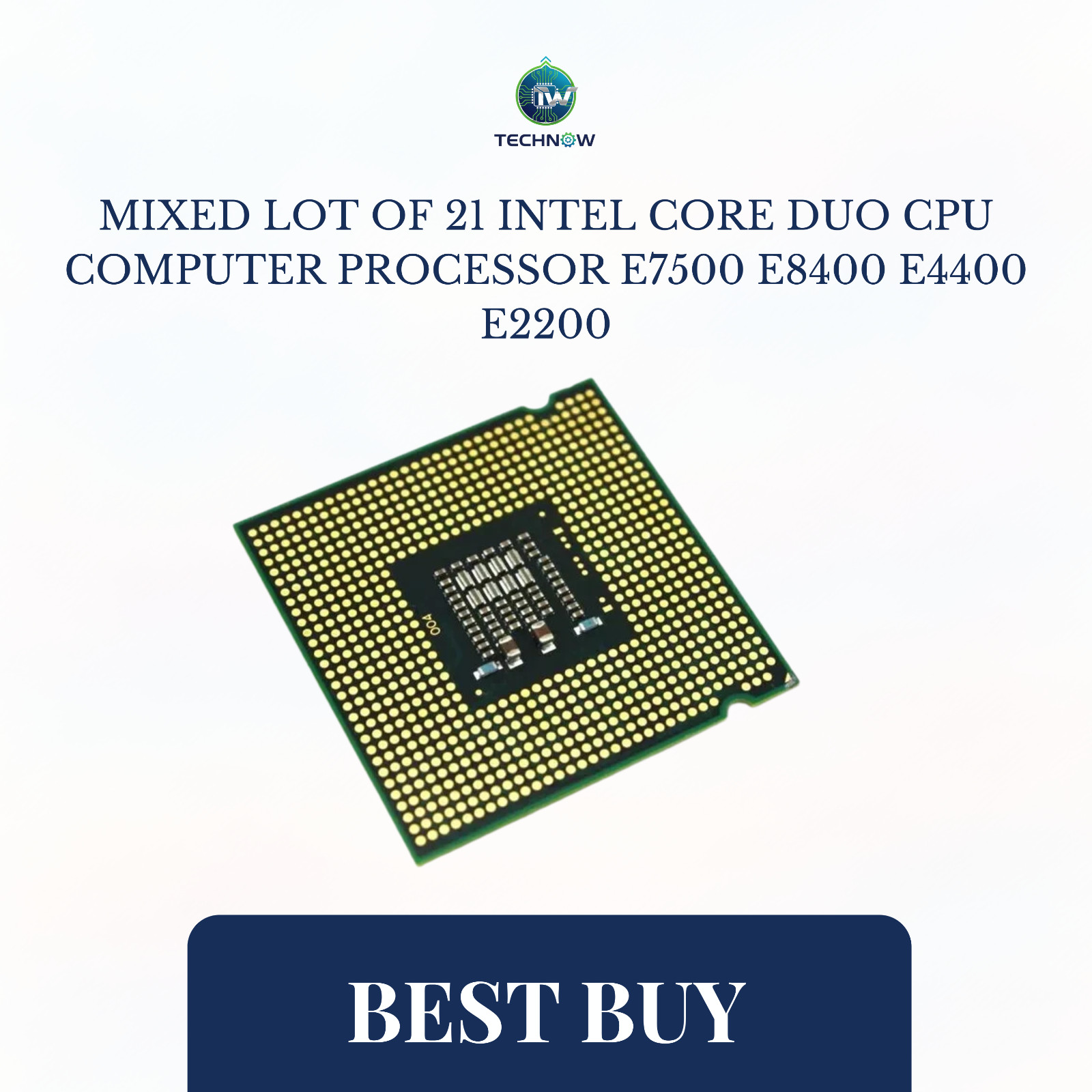 MIXED LOT OF 21 Intel Core DUO CPU Computer Processor E7500 E8400 E4400 E2200