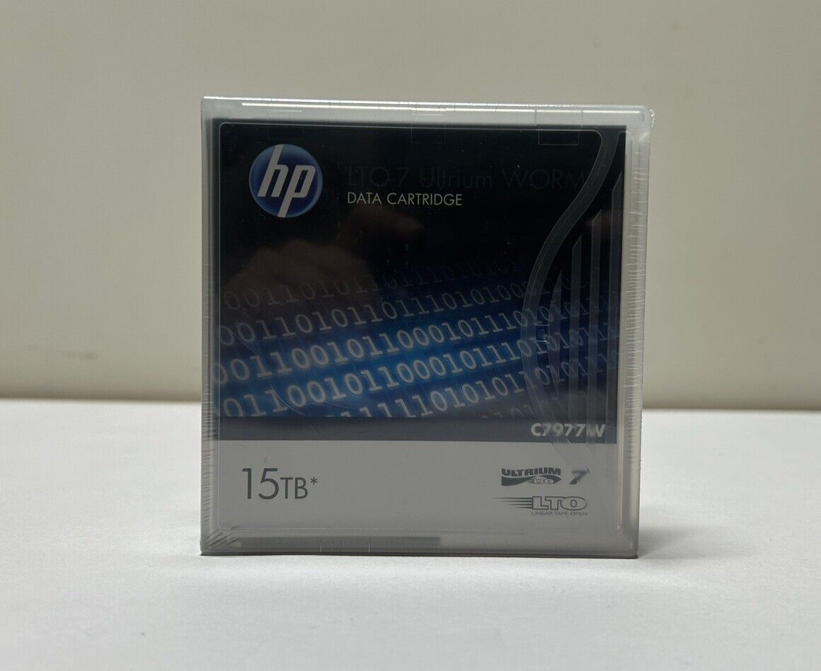 HP C7977W LTO Ultrium-7 Data Cartridge - LTO-7 - WORM - 6.25TB/15TB New Sealed
