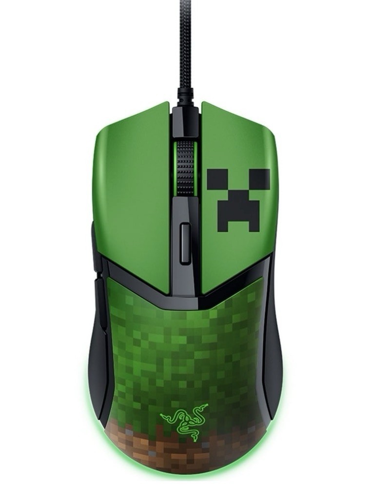 Razer Cobra Customizable Gaming Mouse - Minecraft Edition: Wired Precision