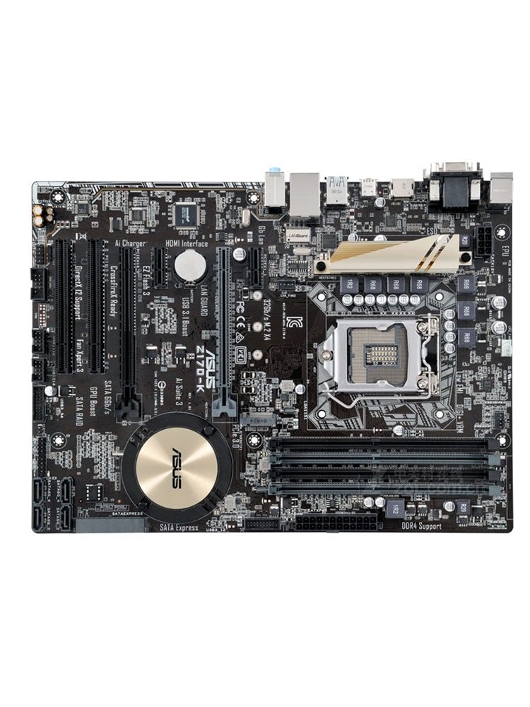 For ASUS Z170-K M.2 NVME 6th PCI-E3.0 LGA 1151 SATA3 64G Desktop Motherboard
