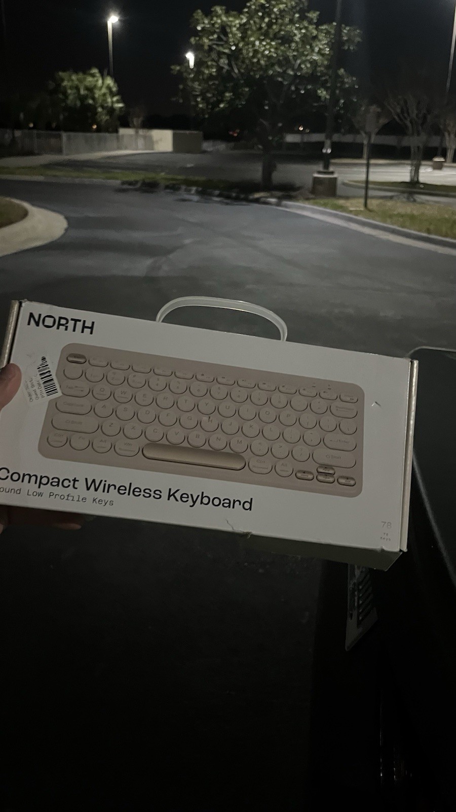 NORTH 78-Key Compact Wireless Keyboard 2.4GHz USB Low Profile QWERTY