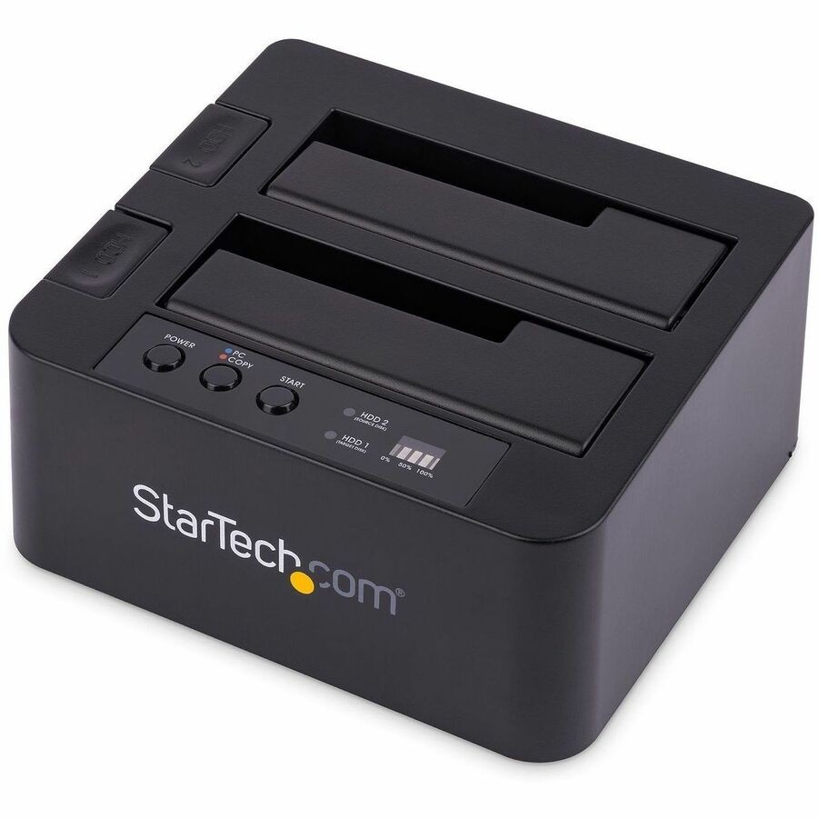 StarTech Standalone Hard Drive Duplicator, External Dual Bay HDD/SSD