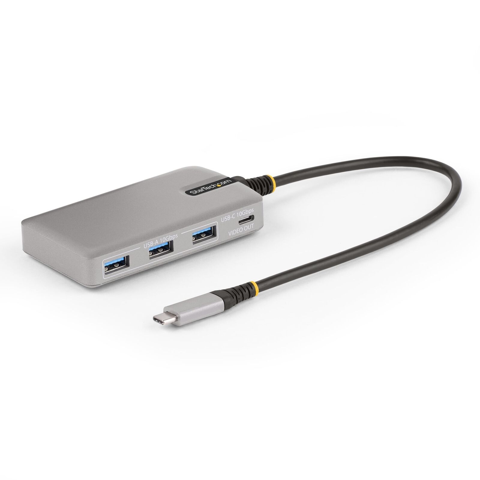 StarTech.com 4-Port USB-C Hub with USB-C DP Alt Mode Video Output 4K 60Hz - 3...