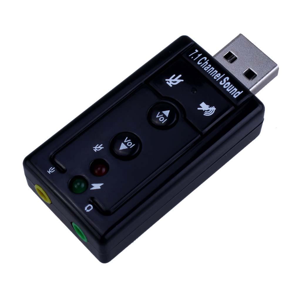 AudioBLUE- USB 2.0 External Sound Card Adapter- 480Mbs-3D Virtual 7.1 Channel