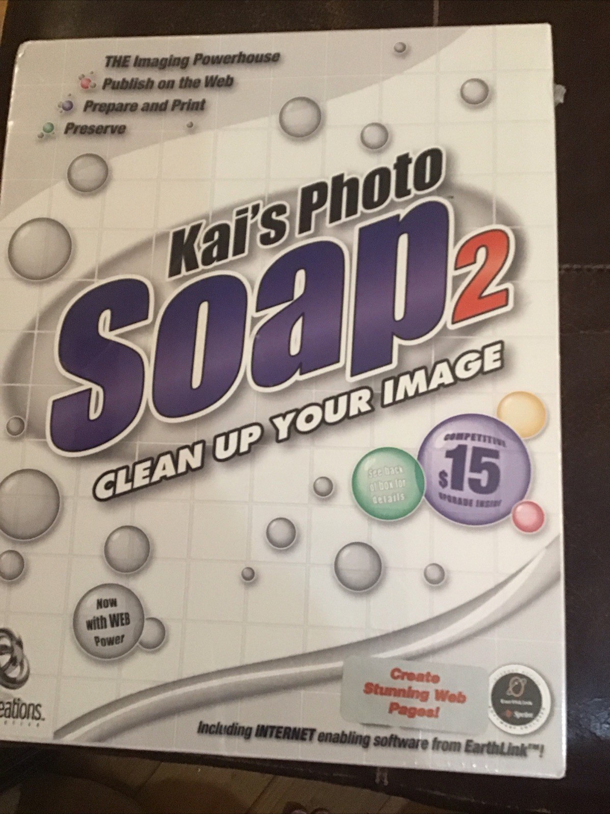 Kai's Photo Soap 2 "Clean Up Your Image"  Sealed Rare MIB