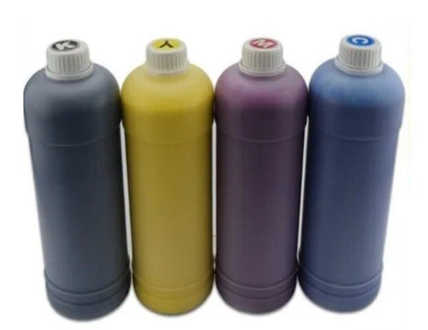 4x (CYMK 4,000ML) COMPATIBLE WATER BASED PIGMENT INK FOR KYOCERA PRINTHEADS