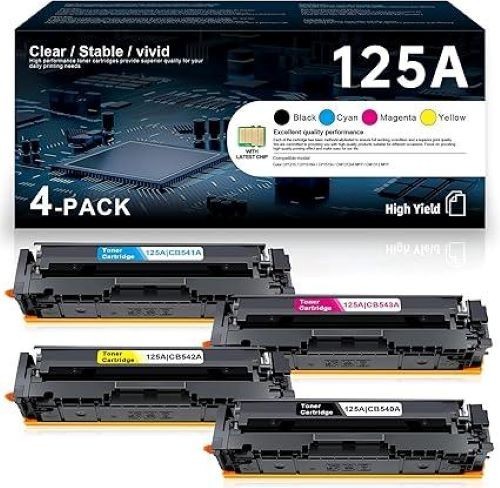 125A Toner Cartridge High Yield Compatible for HP 125A Color Laserjet CM1312 MFP