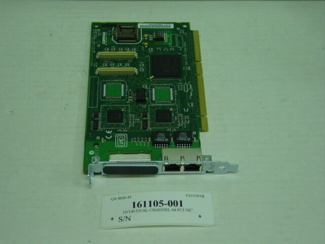 161105-001 Compaq NC3134 PCI dual channel Fast Ethernet Network Interface Card (