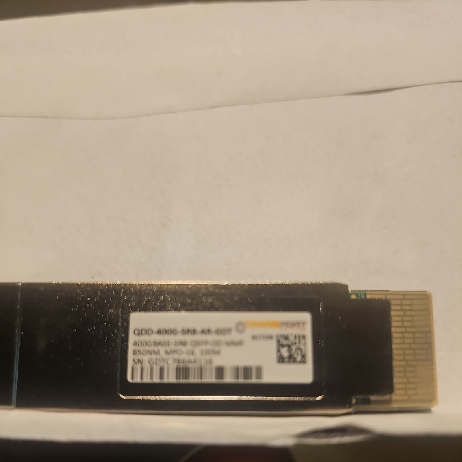 QDD-400G-SR8 400Gb Multimode QSFP-DD 400GBASE-SR8 PAM4 850nm 100m DOM MPO-16/...