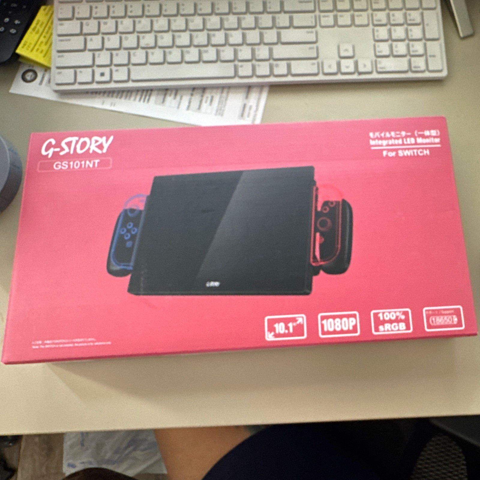 G-STORY GS101NT 10.1in Portable Gaming Monitor 1080p 60Hz HDMI Black