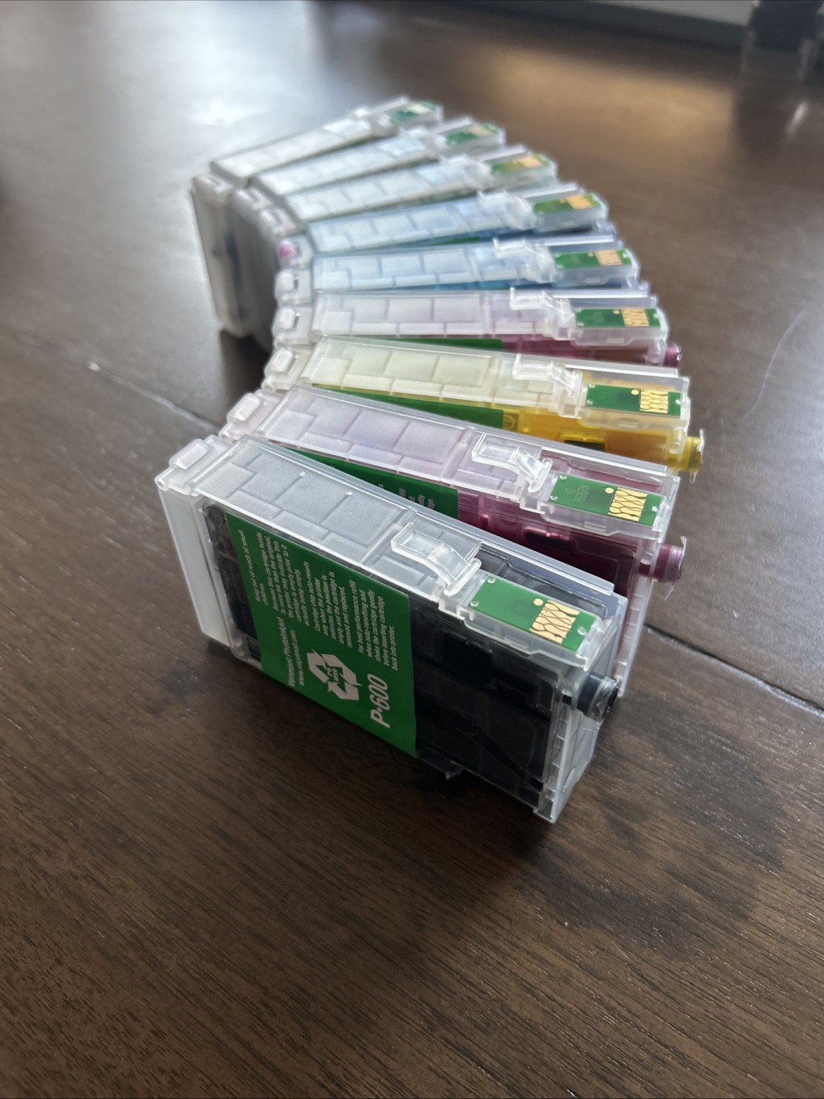 P600 Ink Set — Refillable Carts —  MOST Carts FULL