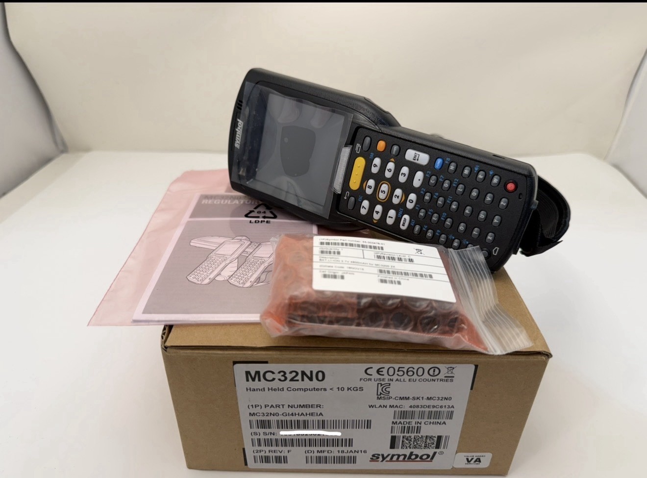 Symbol Zebra MC32N0 Handheld Computer Barcode Scanner 1D/2D/QR  MC32N0-GI4HCHEIA