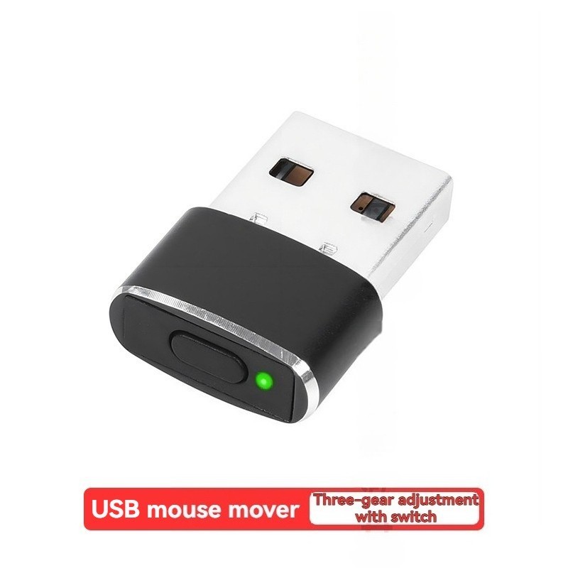 USB Mouse Jiggler Plug & Play Mini Mouse Mover for PC Laptop No Software