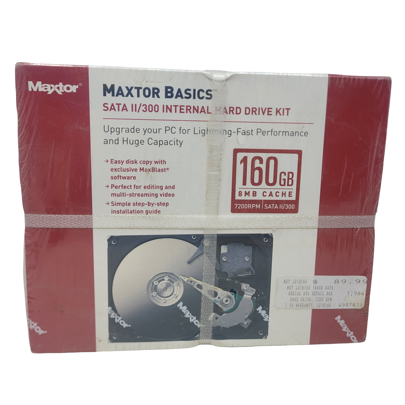 Maxtor Basics 160GB SATA II Internal Hard Drive Kit DiamondMax 20 L01E160 New