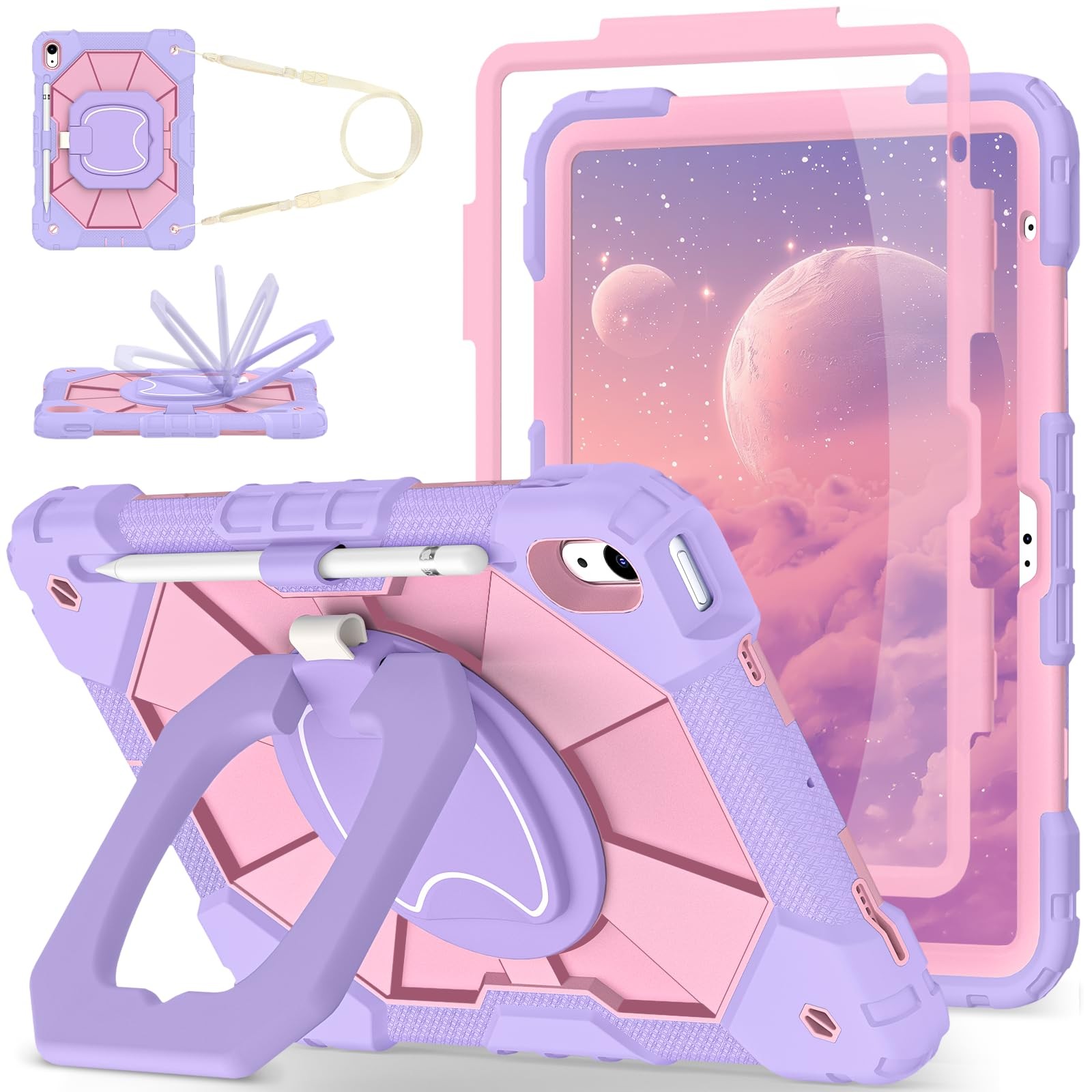 WESOROL Case for iPad (A16) 11th/10th Generation 2025/2022 with Screen Protec...