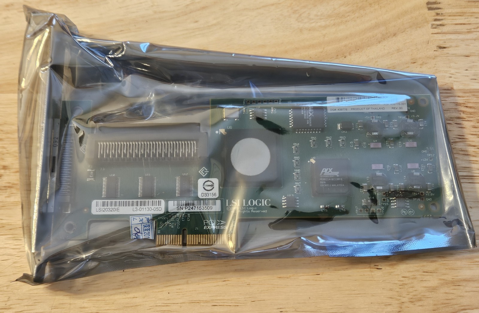 HP LSI Logic LSI20320IE x1 PCIe SCSI Ultra320 LVD Controller, US Seller Same Day