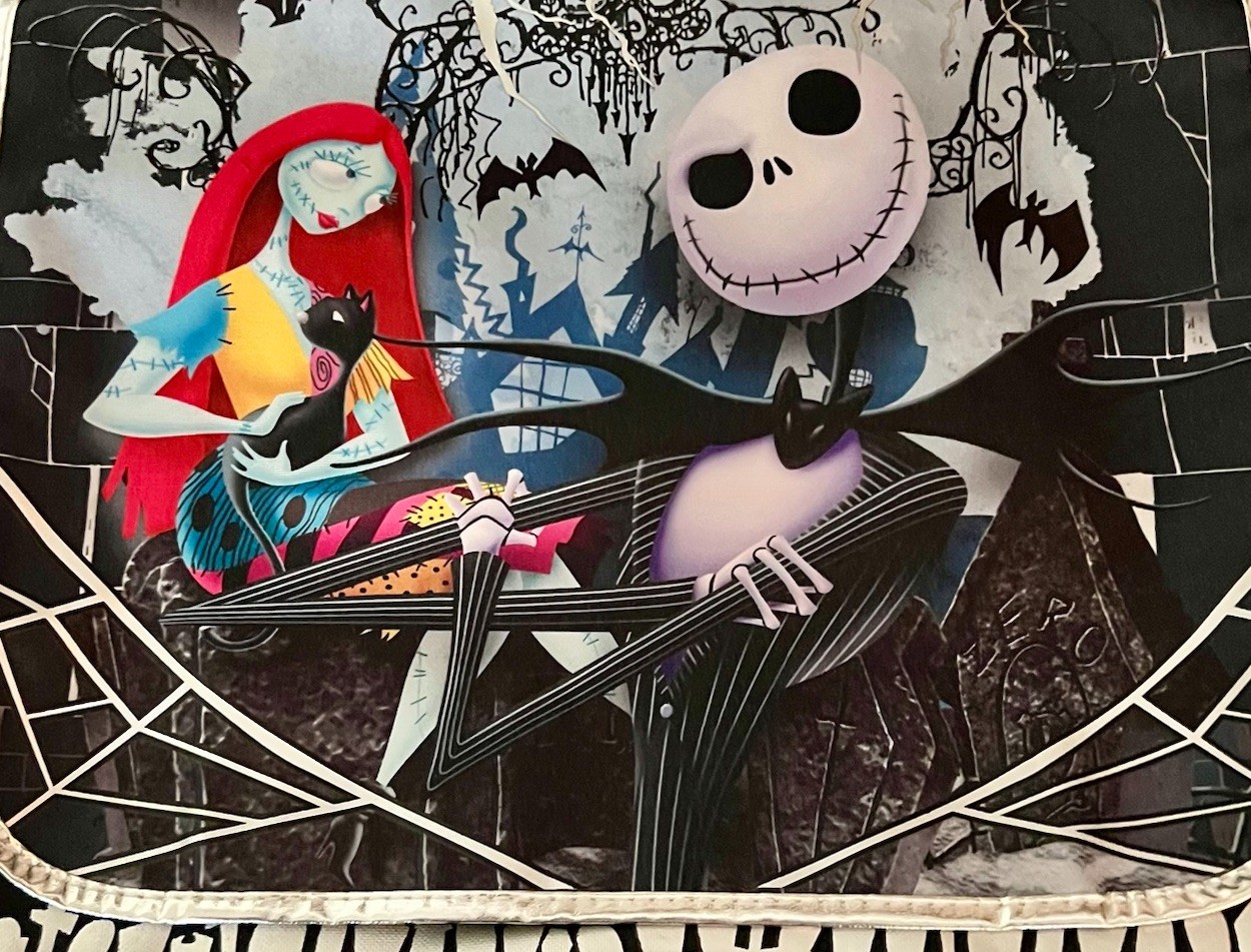 Disney Nightmare Before Christmas Jack Skellington Sally Messenger Laptop Bag 
