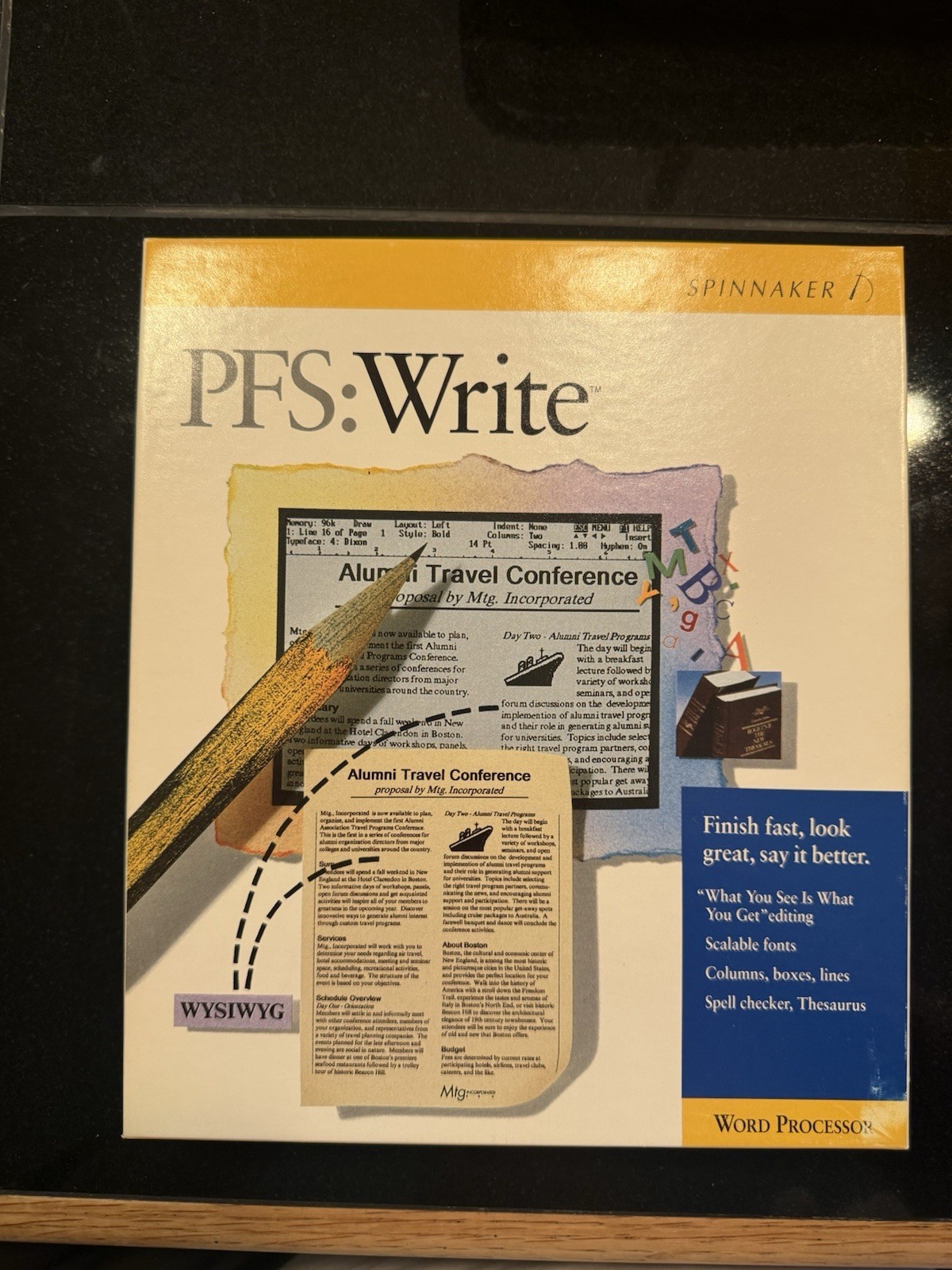 PFS: Write By Spinnaker Software on 3.5” Disks