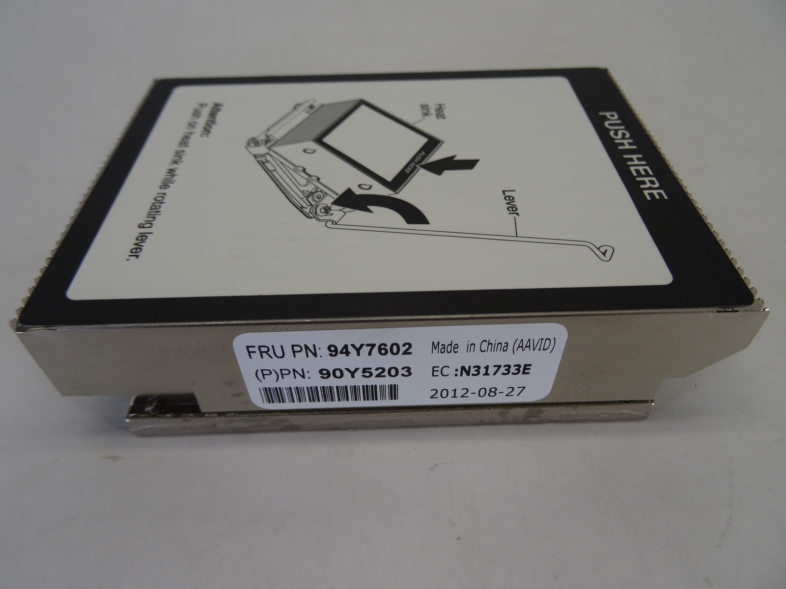 IBM 94Y7602 95W HEATSINK FOR X3550 M4 SERVERS