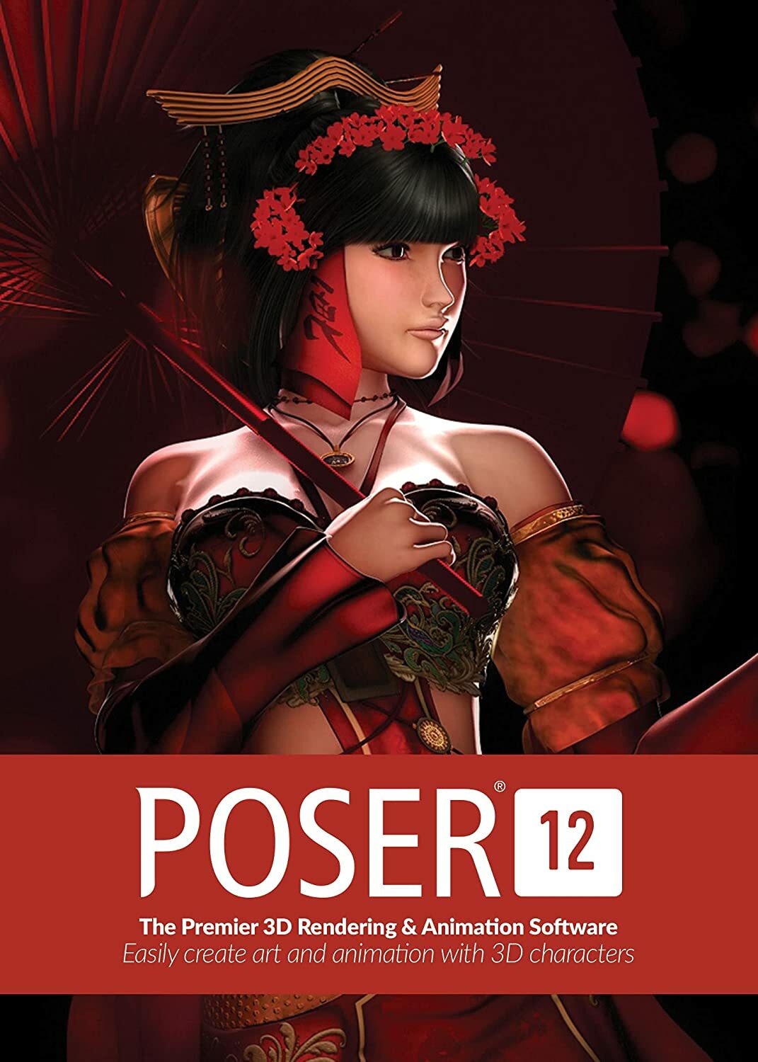 Poser 12 - 3D Rendering & Animation Software for PC and Mac, Keycard