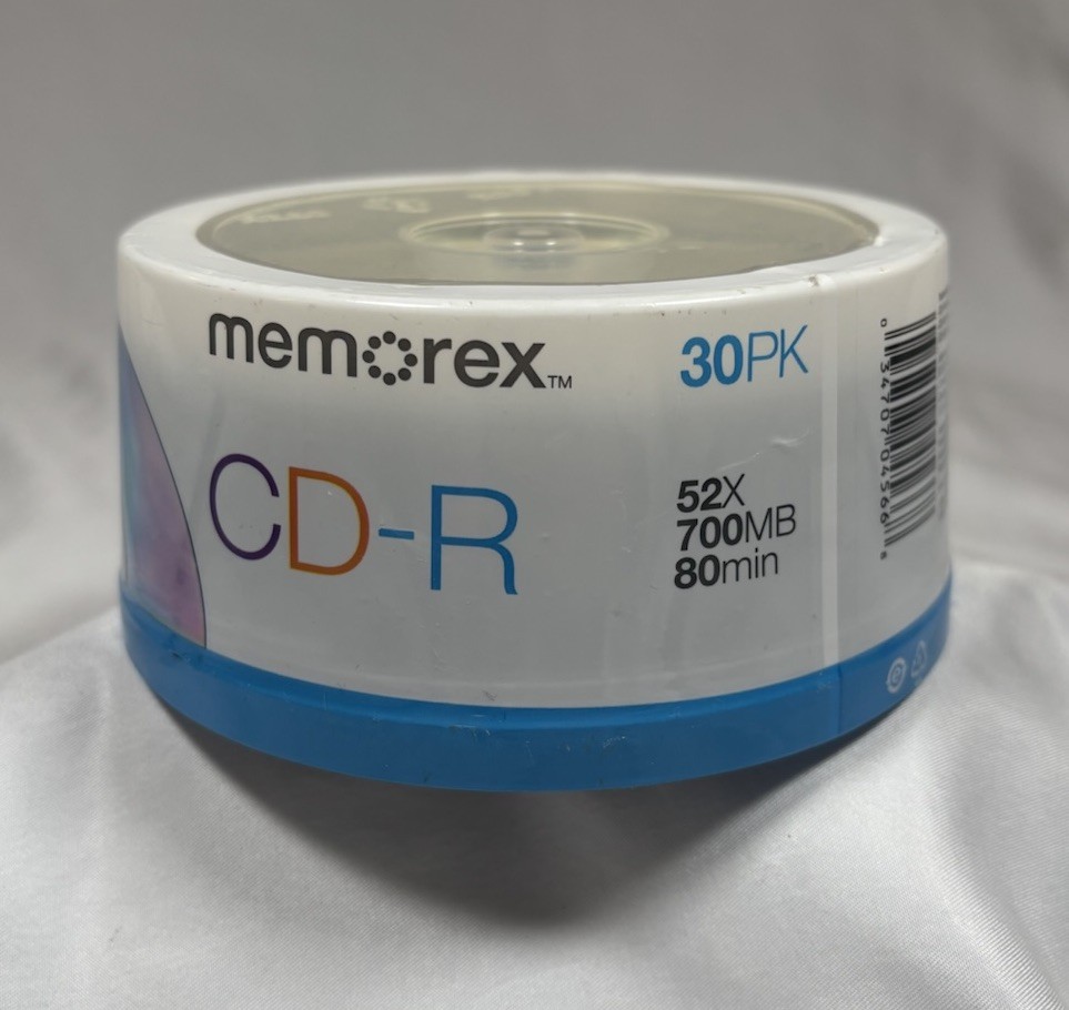 Memorex Printable CD-R 30 Pack 52X 700MB 80 Minutes