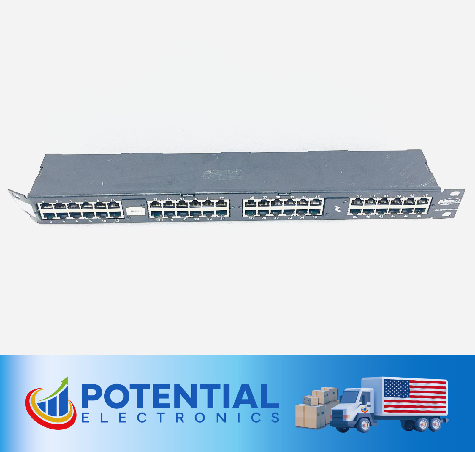 USED - AMP Netconnect 10/100/1000Base-T 1435971-1 Specialty Patch Panel