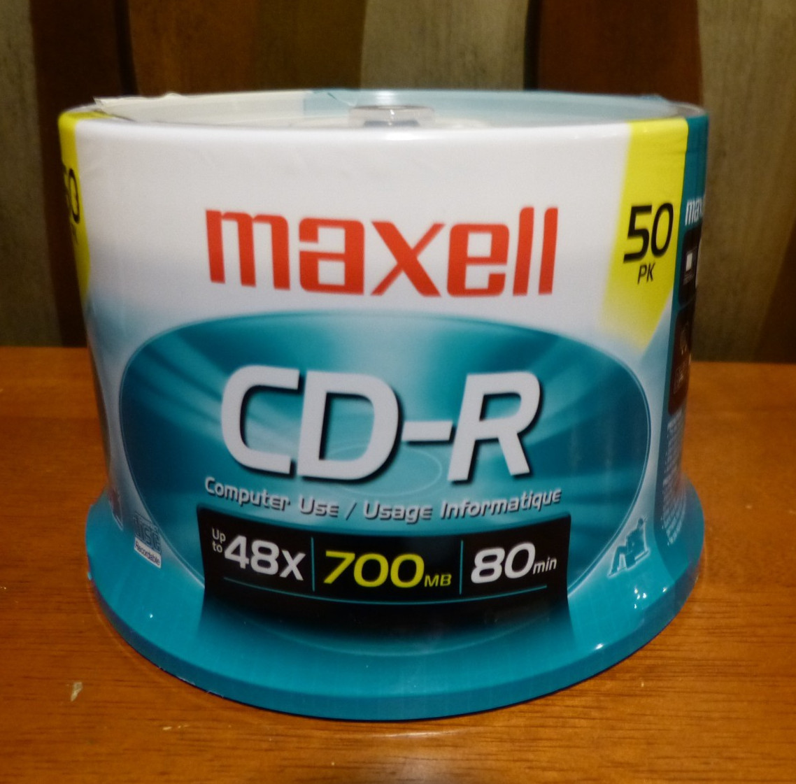 New Maxwell 50 PK CD-R 48x 700mb 80 min. 