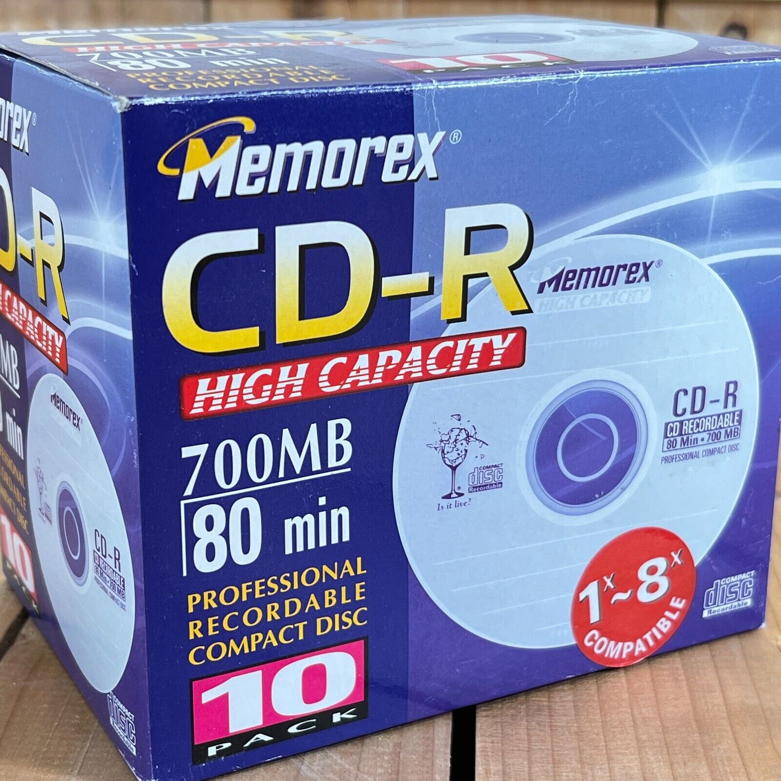 Memorex CD-R High Capacity 10-Pack 700MB/80min - NEW Sealed with 