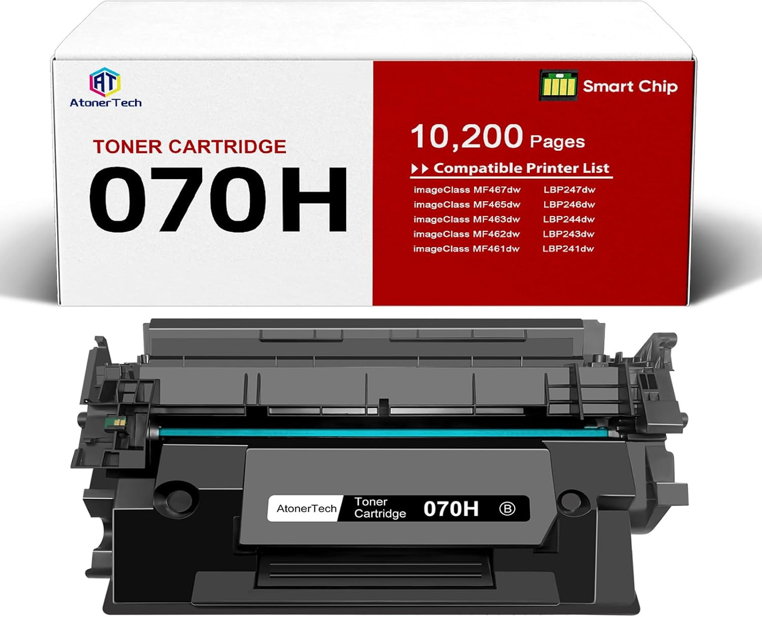 070/070H High Yield Toner Cartridge Compatible Replacement for 070H/070/CRG-070