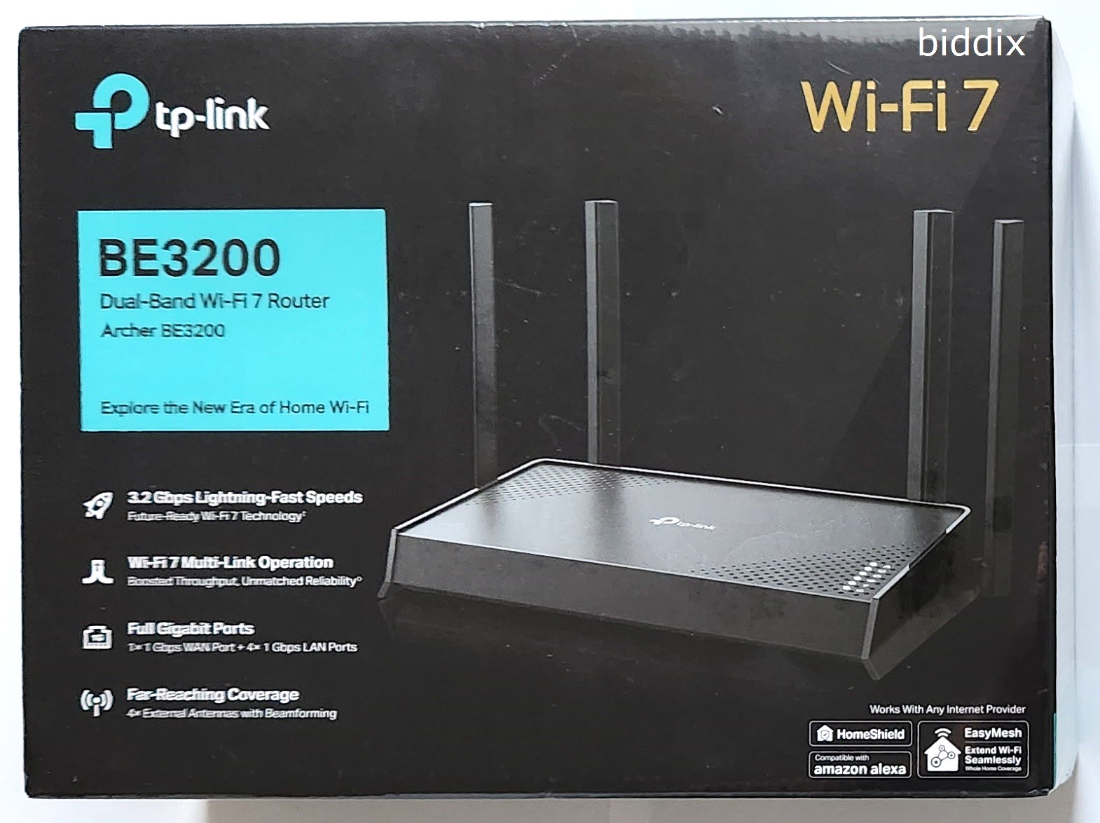 Used TP-Link Archer BE3200 Dual-Band Wi-Fi 7 Router with dual Gigabit ...