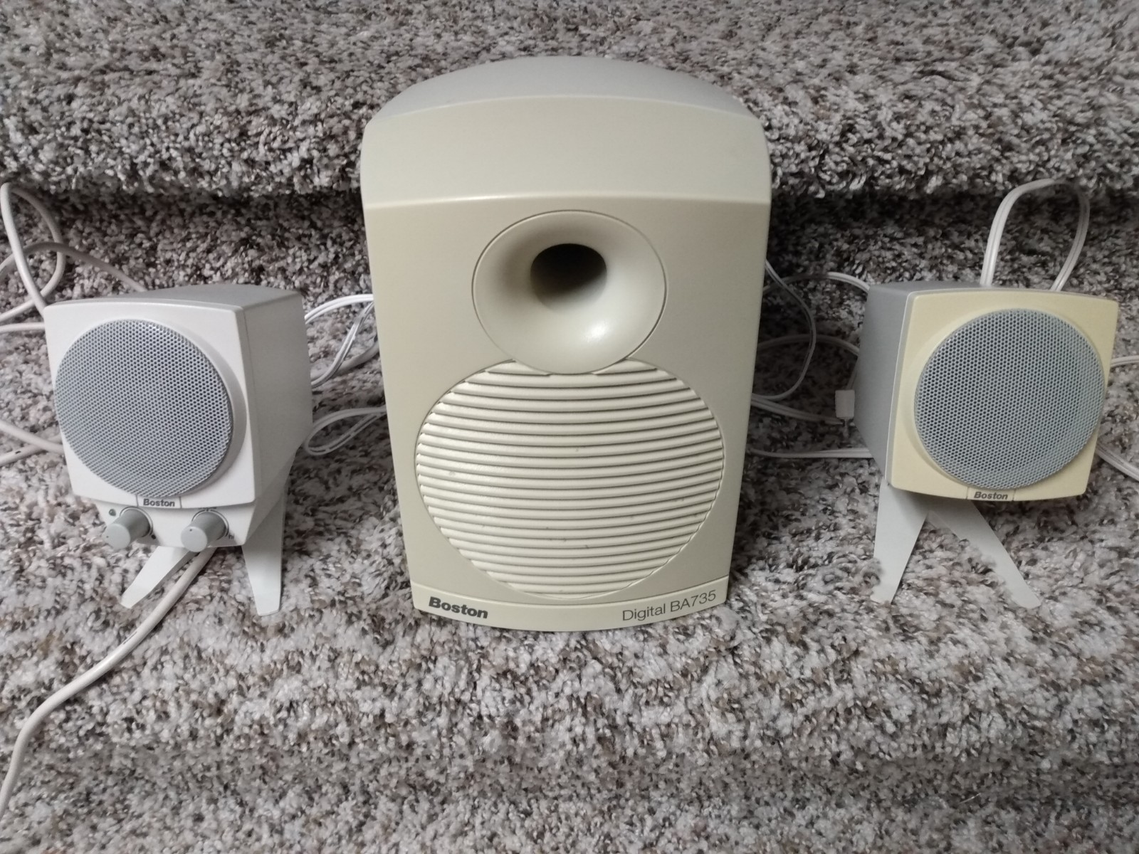 Boston Acoustics BA735 Digital Computer Speaker System 2 speakers & Subwoofer
