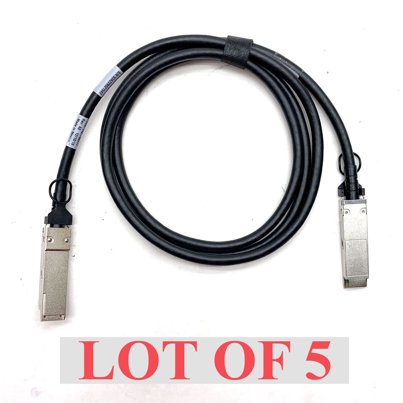 NetApp Molex 2.0M/6ft External SAS Shielded Cable QSFP to QSFP 112-00177 Lot 5