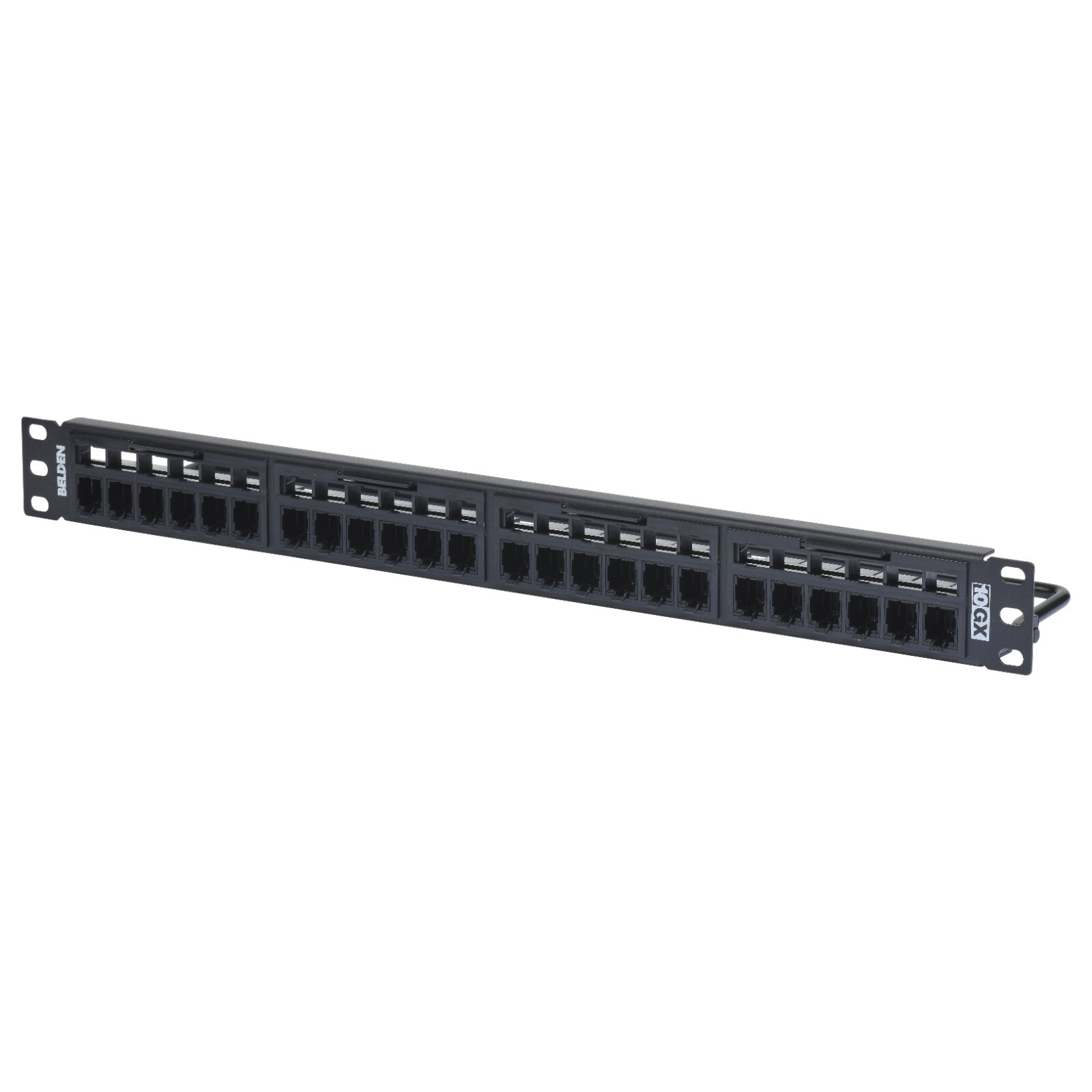 Belden RVAPPF1U24BK 24-Port 10GX REVConnect Patch Panel 1U Black