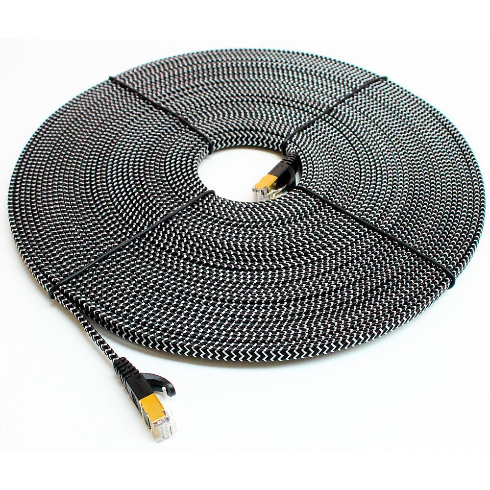 Tera Grand - CAT7 50FT Gigabit Ethernet Ultra Flat Patch Cable  (/RT6-18376-C...