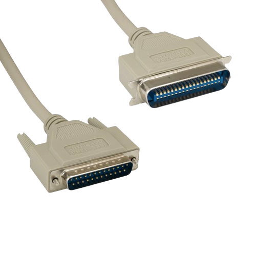Lot of 10 IEEE-1284 DB25 to CN36 Parallel Printer Cable 28 AWG Centronics LPT PC