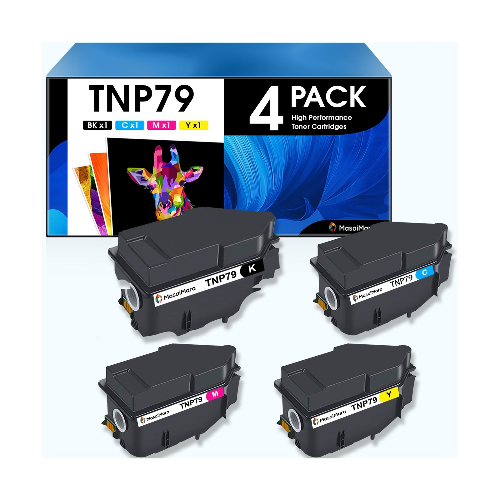 MasaiMara (13,000 Pages Compatible Toner Cartridges for Konica Minolta TNP79 ...