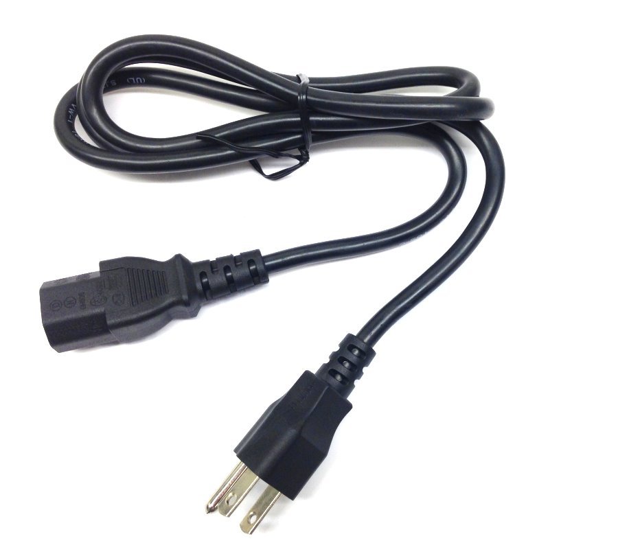 5 Ft 3 Prong Trapezoid Computer Power Cord Universal PC Cable Standard Wire 5'