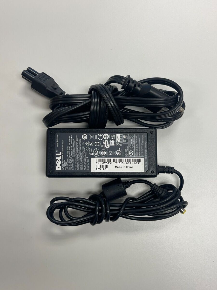 Genuine Dell Laptop AC Adapter ADP-60NH B 60W 19V 3.16A PA-16 TD230/TD231