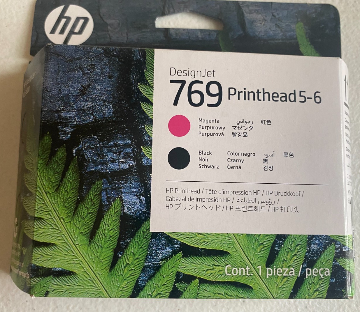 GENUINE HP 769 Magenta/Black 5-6 PRINTHEAD DesignJet XL 3800 7K5U7A SEALED 3/28
