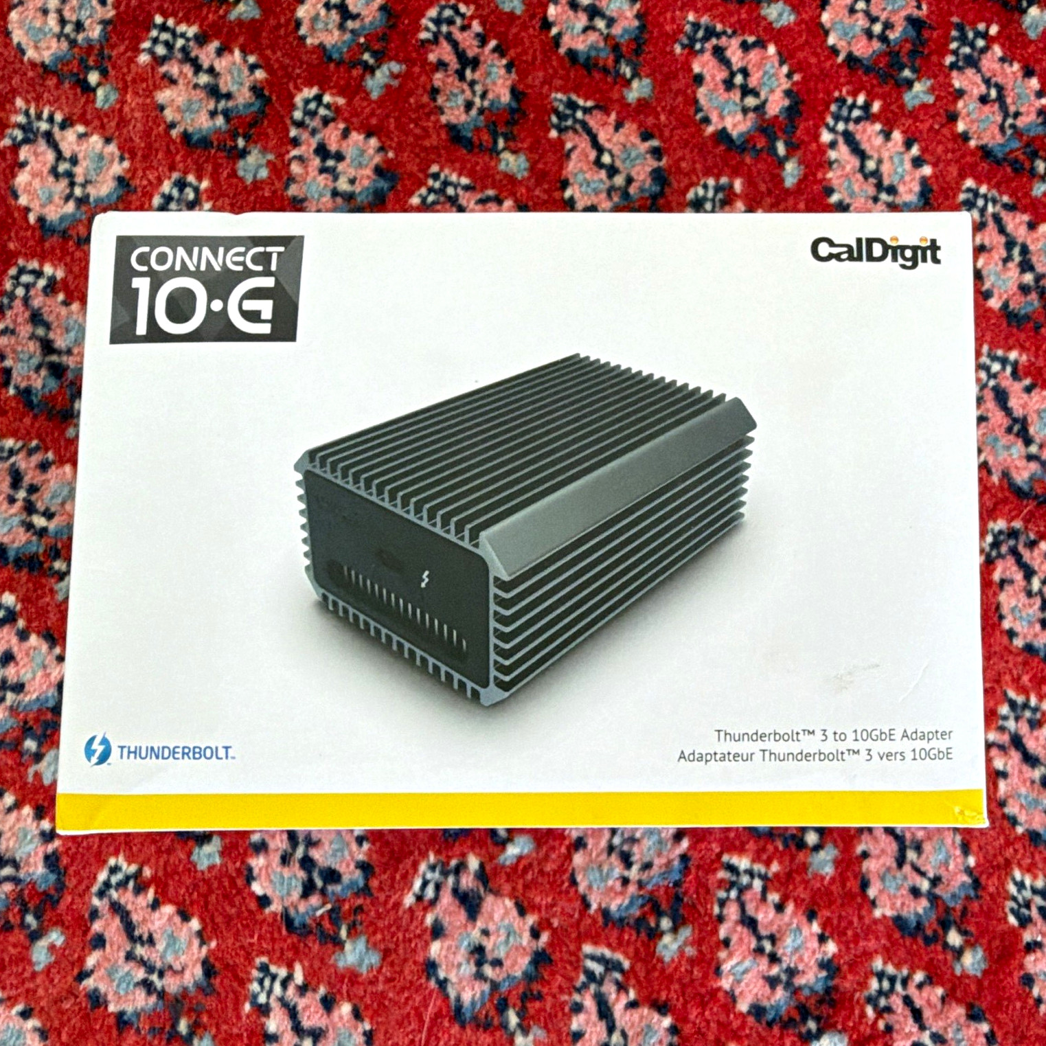 CalDigit Connect 10G Thunderbolt 3 (USB-C) to RJ45 10GbE Adapter 0.7m Gray