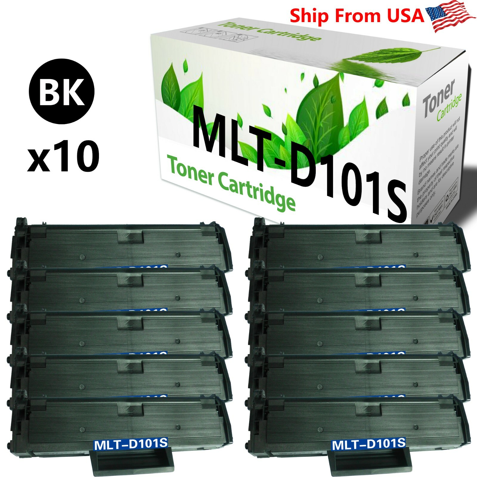 10PK MLT-D101S Toner Cartridge for ML-2160 SCX-3400F SCX-3405