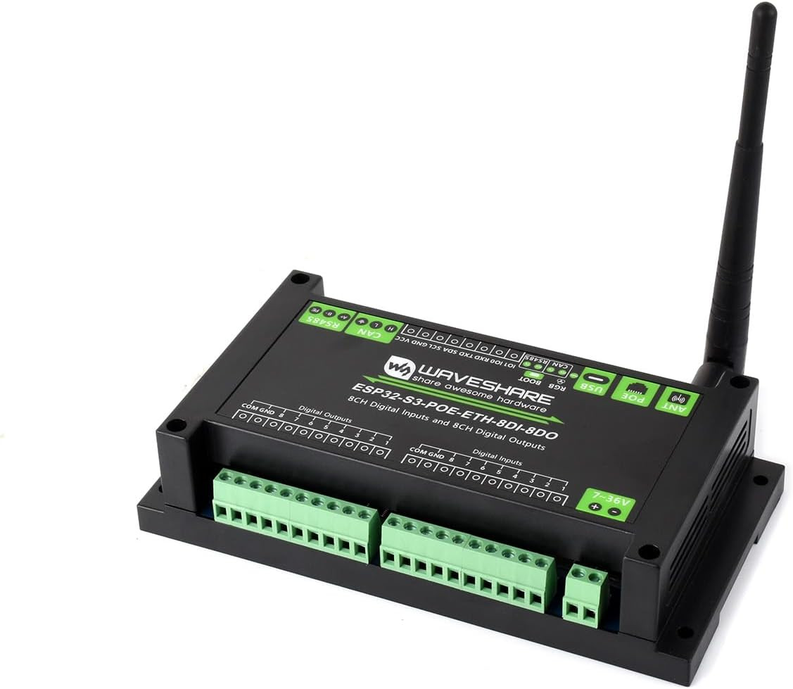 Industrial ESP32-S3 Control Board,8-Channel Digital Input/Output Ccontroller,Bas