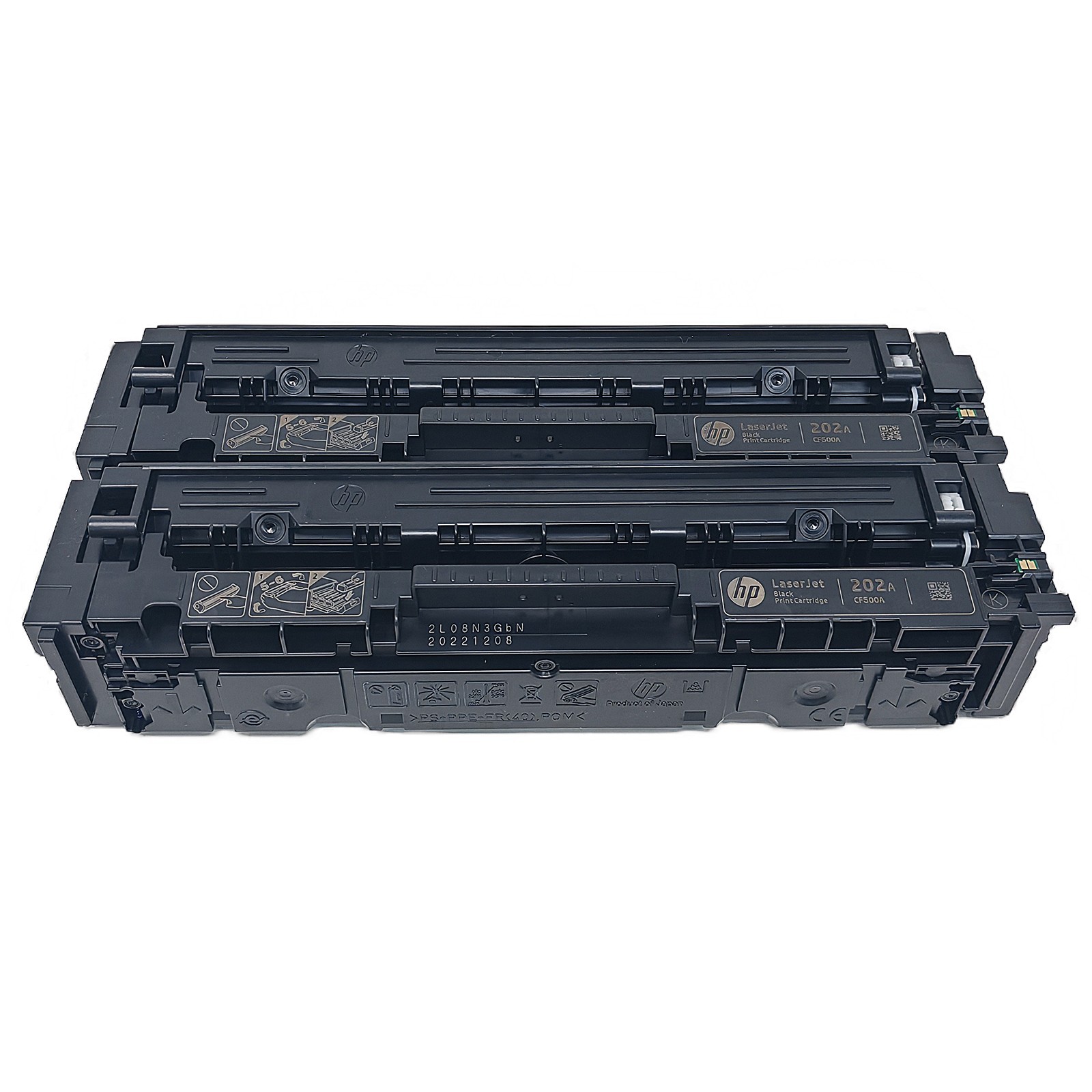 2PK Genuine HP 202A CF500A Black Toner For HP LaserJet Pro M254dw M280nw M281fdw