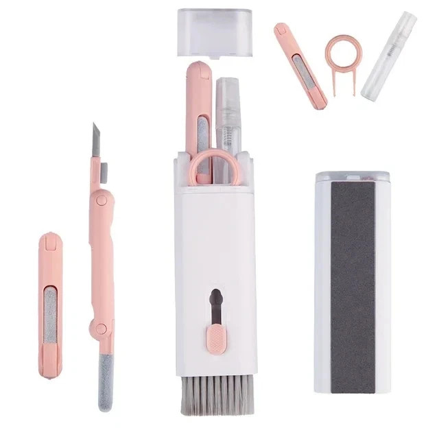 7-in-1 Computer Keyboard Cleaner Brush Kit Earphone Cleaning Pen For Headset Key
