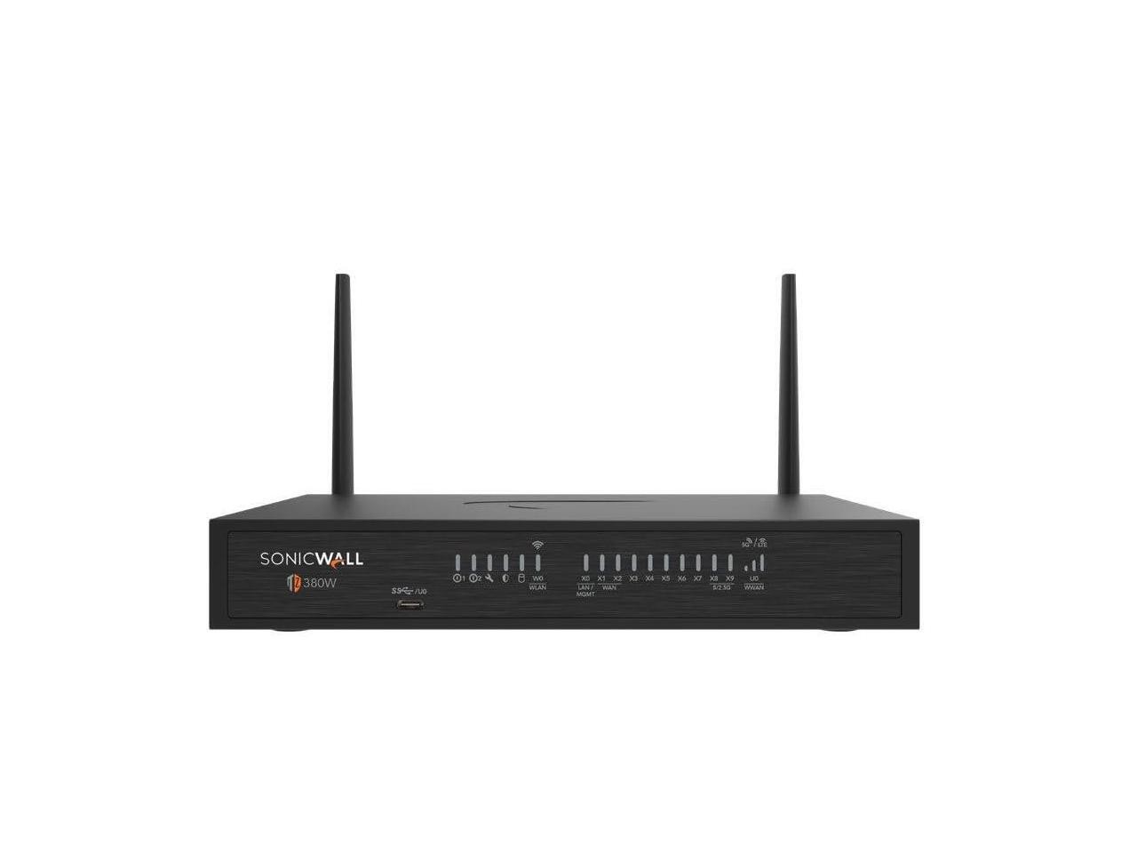 SonicWall TZ380W Network Security Firewall - Intrusion Prevention - 8 Port - 5 G
