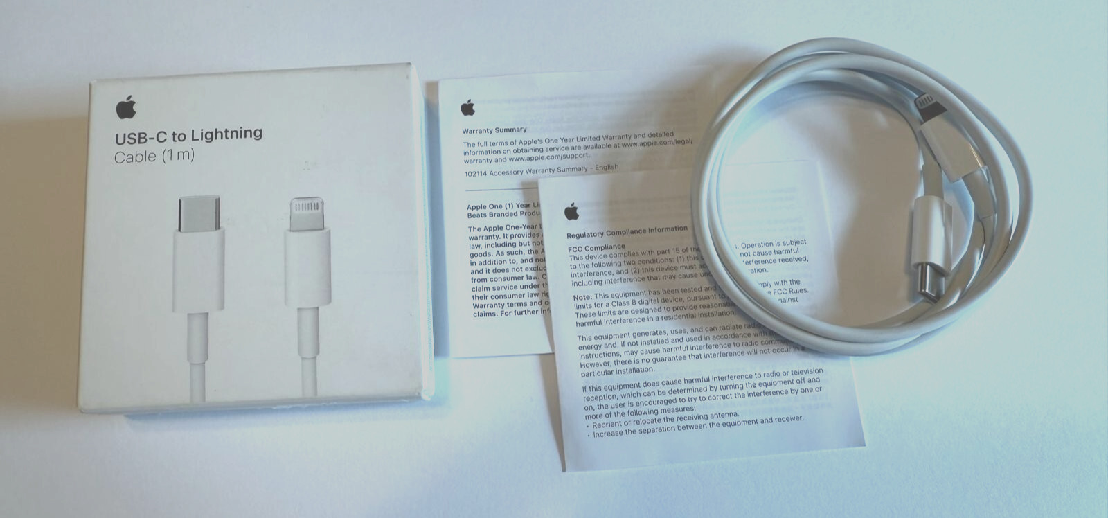 Genuine Apple USB-C to Lightning 1m/3ft Charging Cable MUQ93AM/A - A2561 - Used