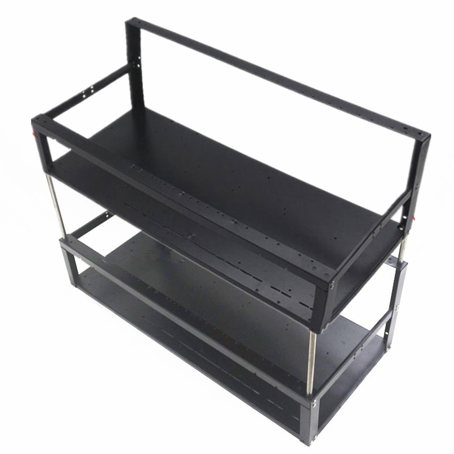 Dual Deck For 6/8/12 GPU Open-pit Mining Frame Bracket Case Frame Transfer Rack