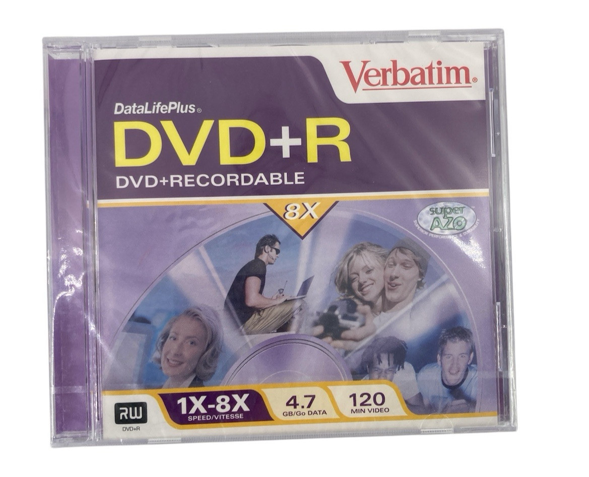 Verbatim DVR+R Recordable 1x-8x Brand New Still Sealed 