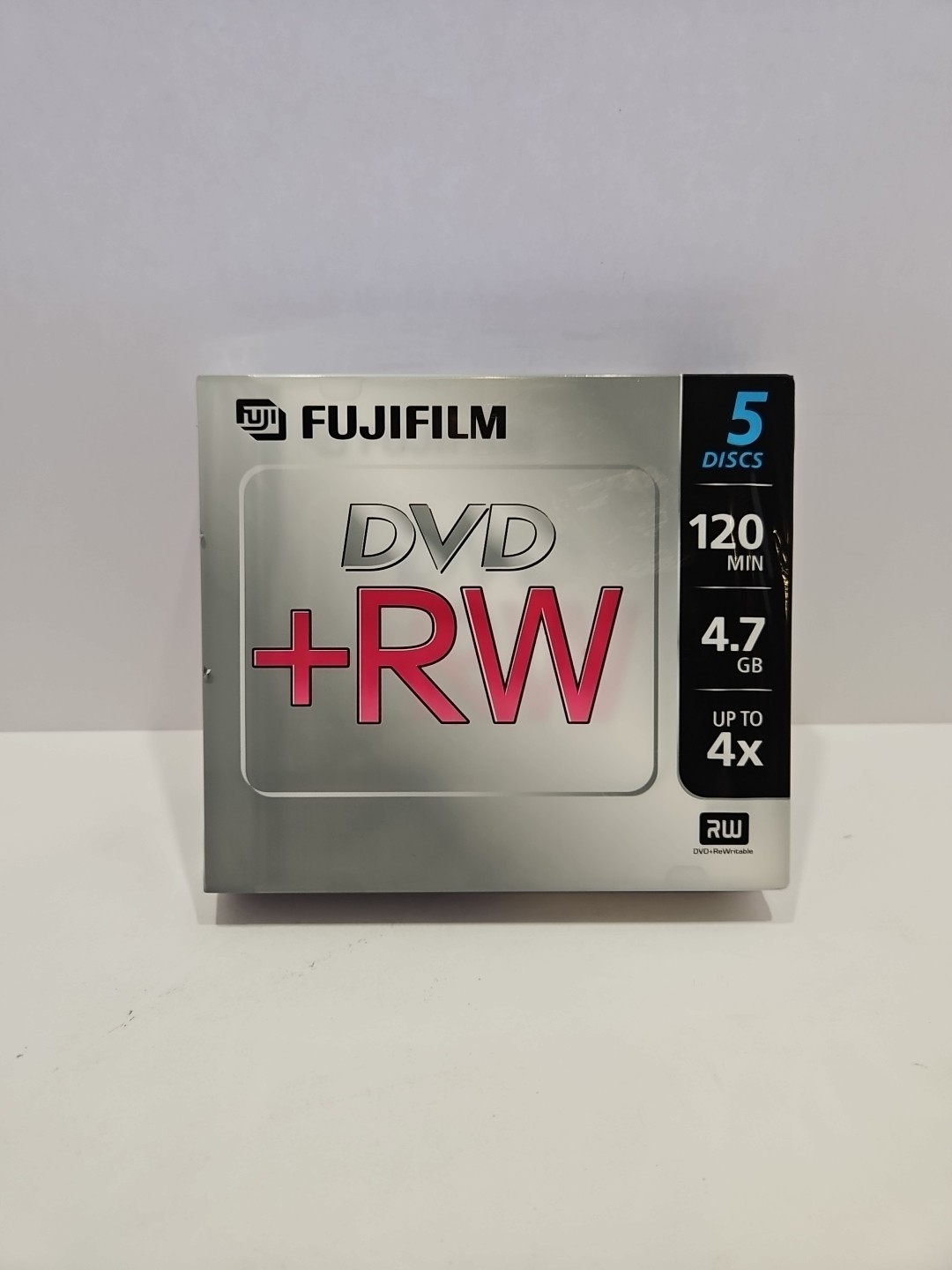 5 pack  Fujifilm  DVD+RW 4.7GB 120 Min Disc 4X ~ Sealed NIB