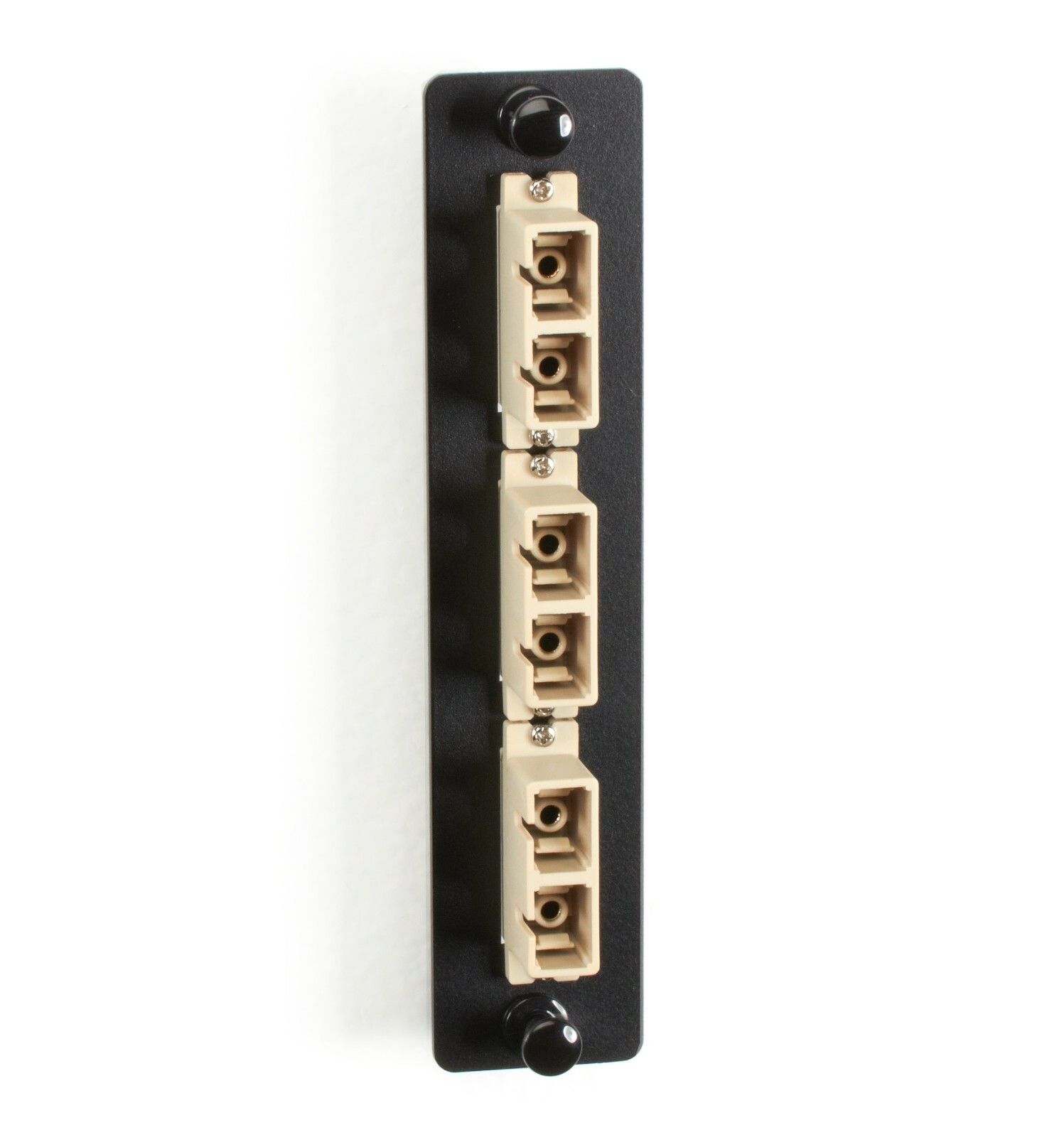 Black Box JPM450 Series Fiber Adapter Panel - Low Density, (3) SC Dupl